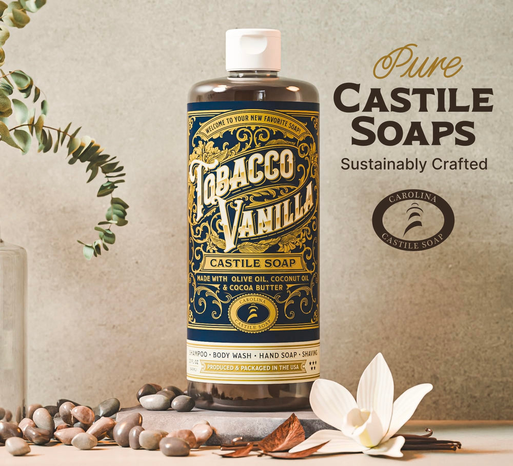 Carolina Castile Tobacco Vanilla: fórmula concentrada para usar menos producto.