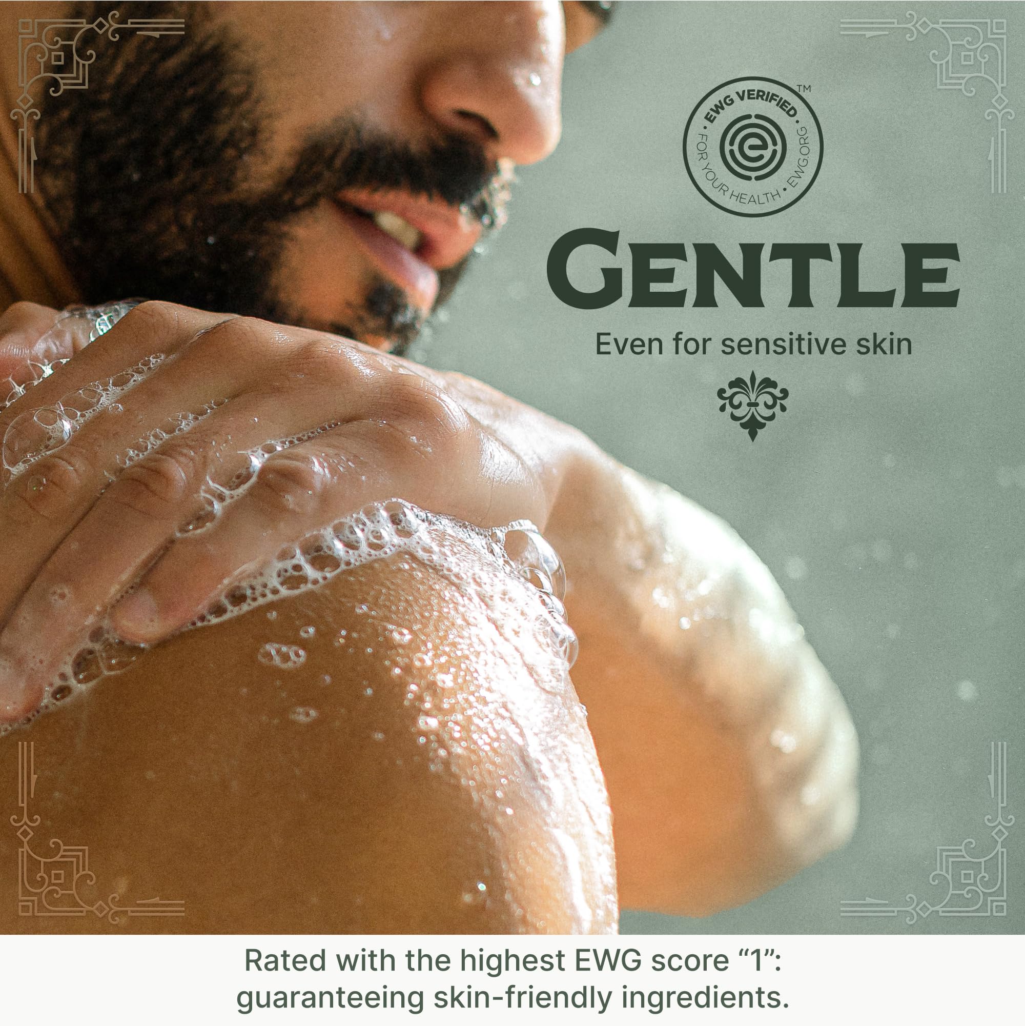 Carolina Castile Soap con coco, espuma cremosa para ducha.