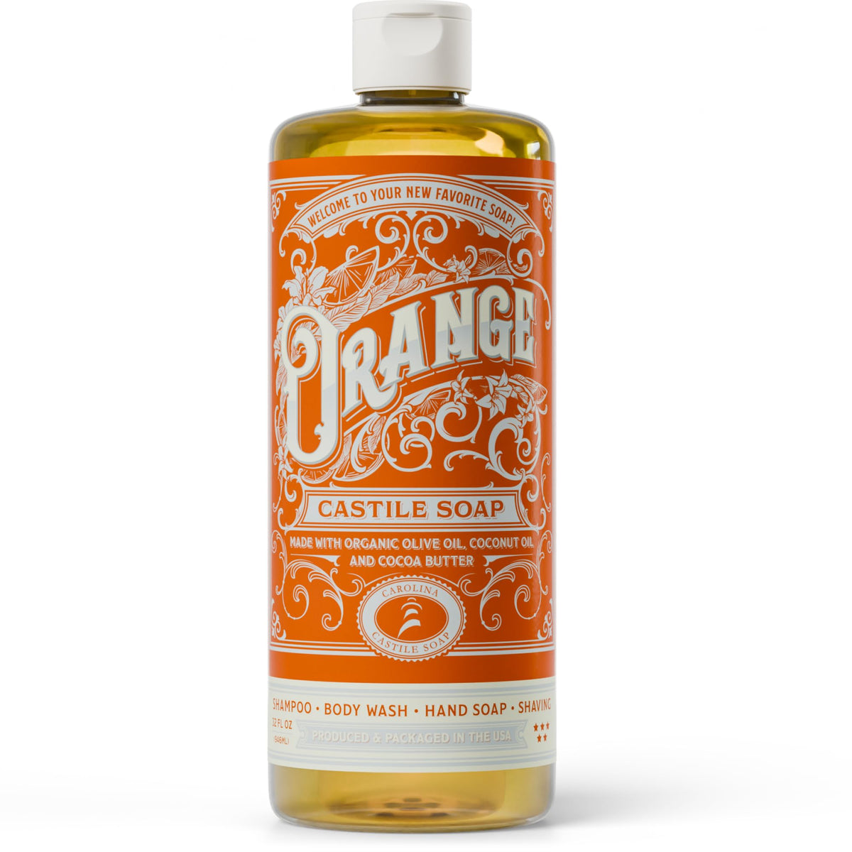 Carolina Castile Soap fragancia de naranja para una experiencia fresca y vigorizante