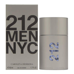 Carolina Herrera 212 Men, botella elegante, aroma versátil para uso diario y ocasiones