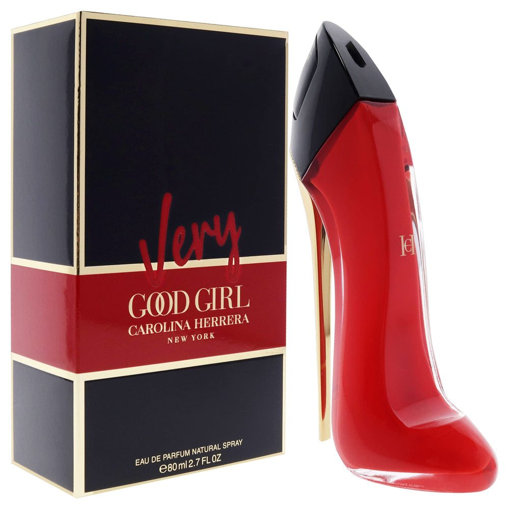 Carolina Herrera Very Good Girl, detalle tapa, diseño elegante para coleccionistas.