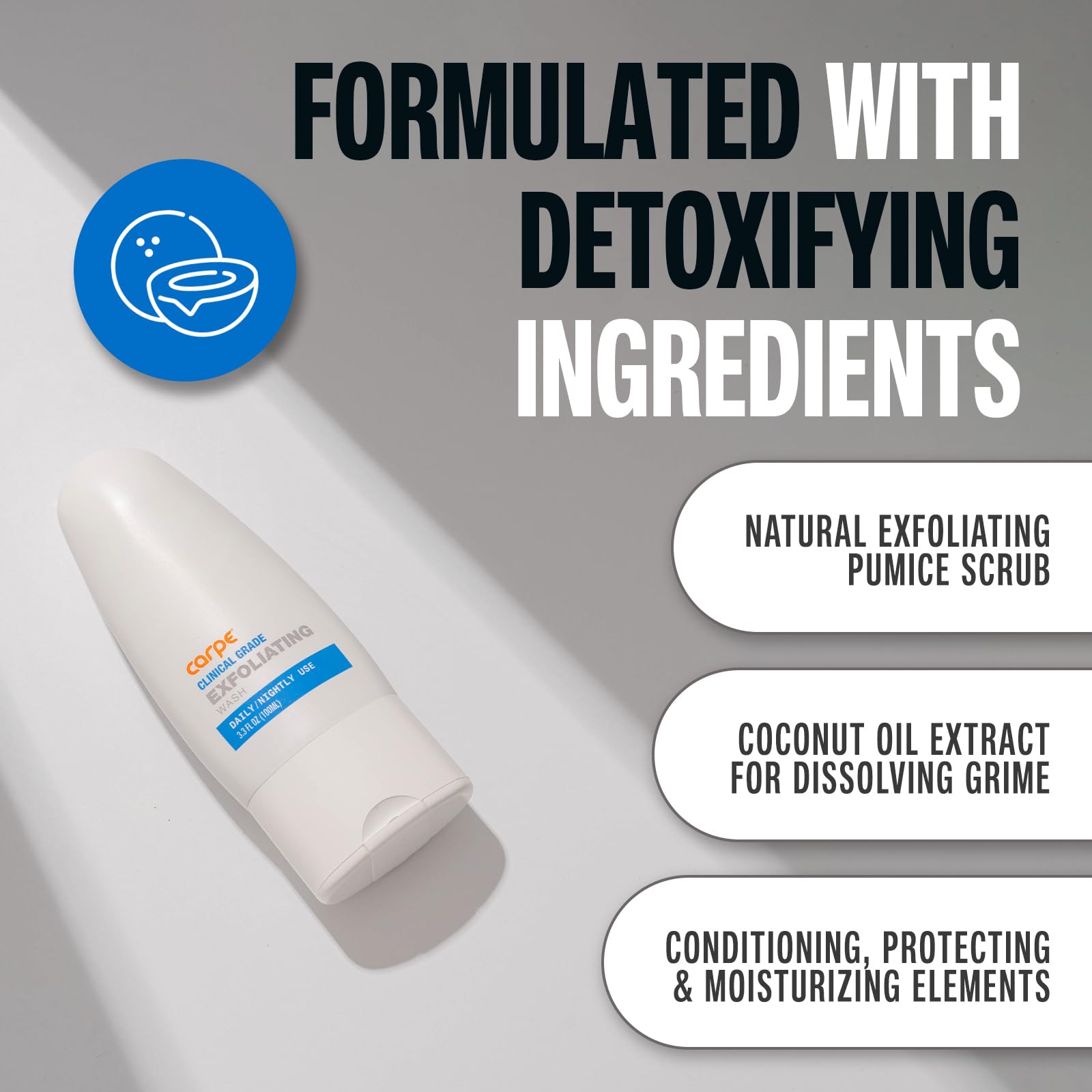 Carpe exfoliant aisselles – sensation de propreté durable et fraîcheur.
