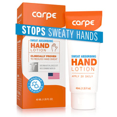Carpe loción absorbente para manos Original Eucalipto, botella en primer plano.