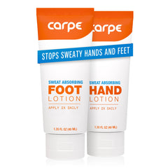 Carpe Lotion absorbante pour les mains, soulage la transpiration et augmente le confort.
