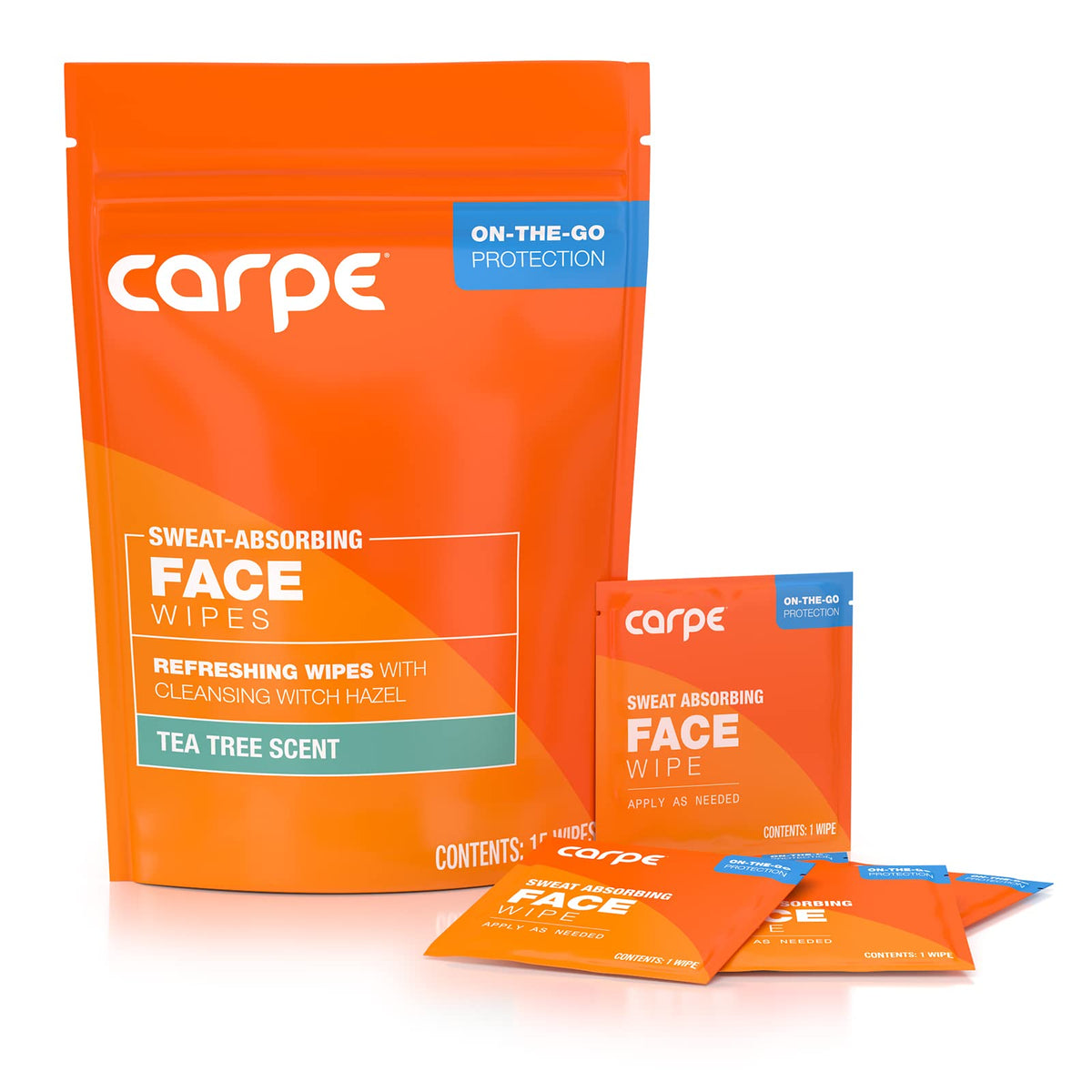 Carpe toallitas faciales sudor absorbentes para gimnasio y entrenamiento.
