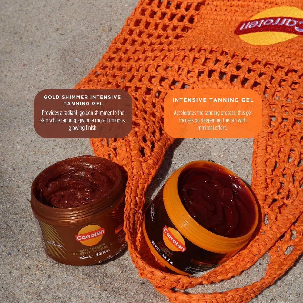 Carroten textura suave sin manchas para bronceado uniforme