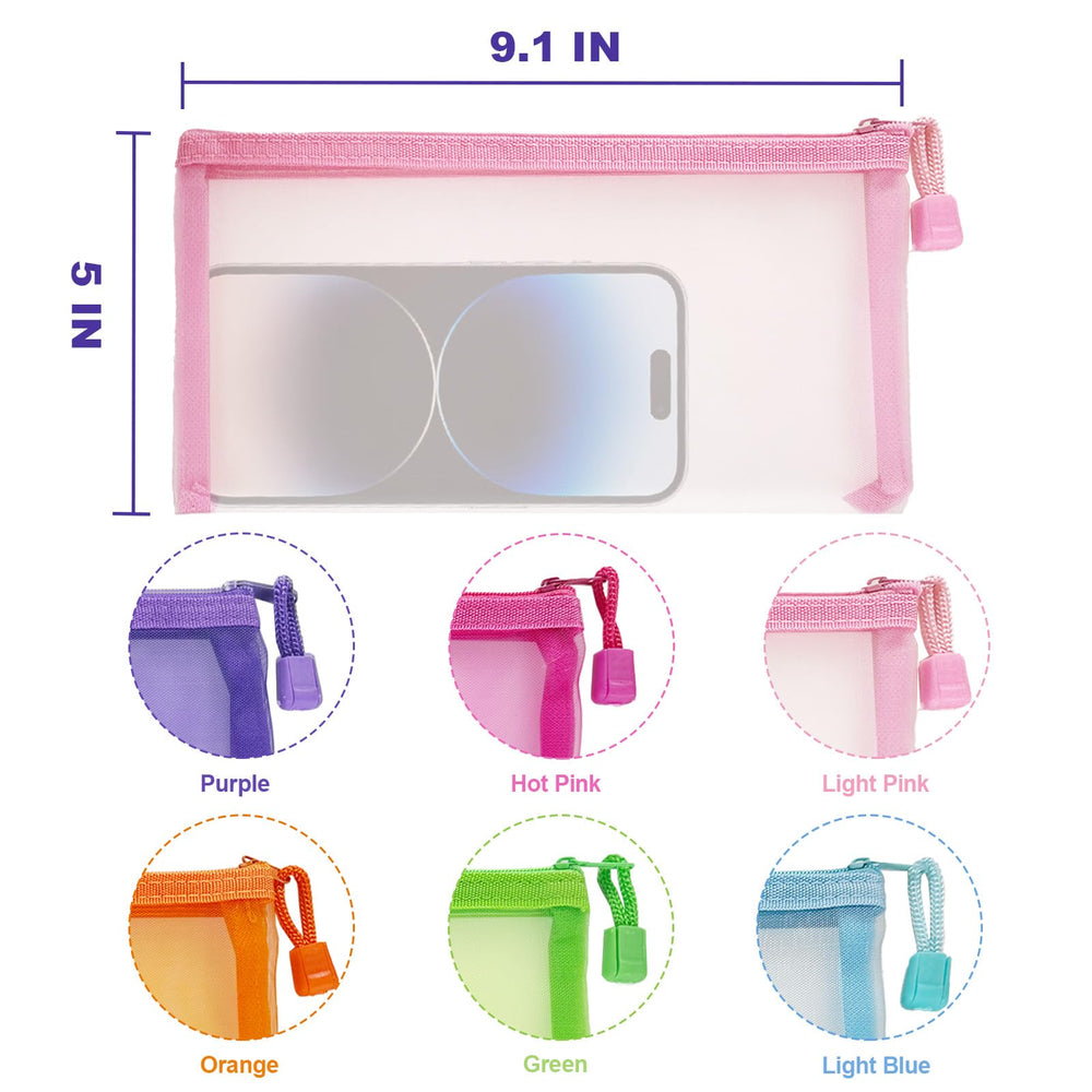 CarryEpic bolsa de malla transparente para ver contenidos y organizar maquillaje
