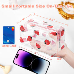 CarryEpic bolso transparente, cierre robusto, seguridad al almacenar cosméticos durante viajes.