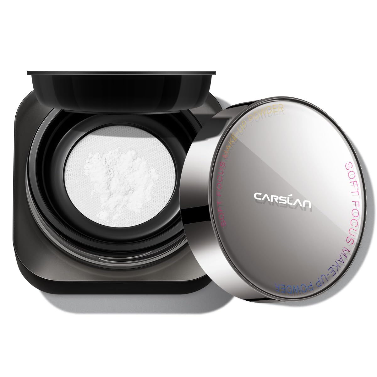 CARSLAN 1.0 polvo translúcido con malla para fijar maquillaje con precisión
