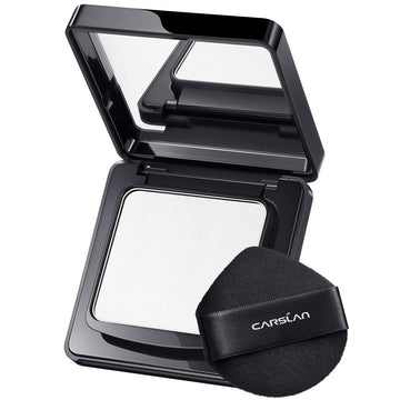 CARSLAN polvo compacto resistente al agua para un acabado duradero.