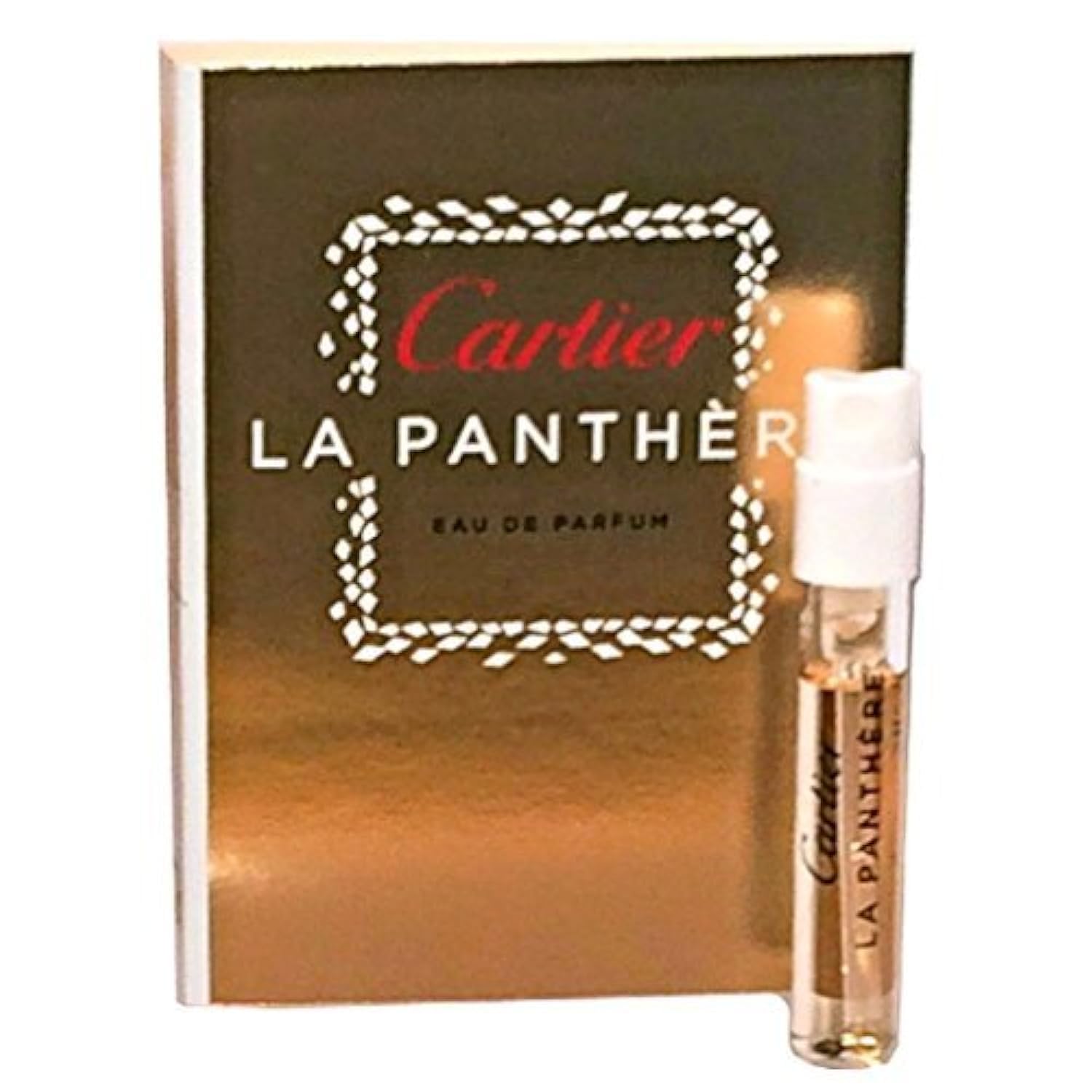 Cartier La Panthère, envase de 1,5 ml, ideal para probar fragancia en viaje