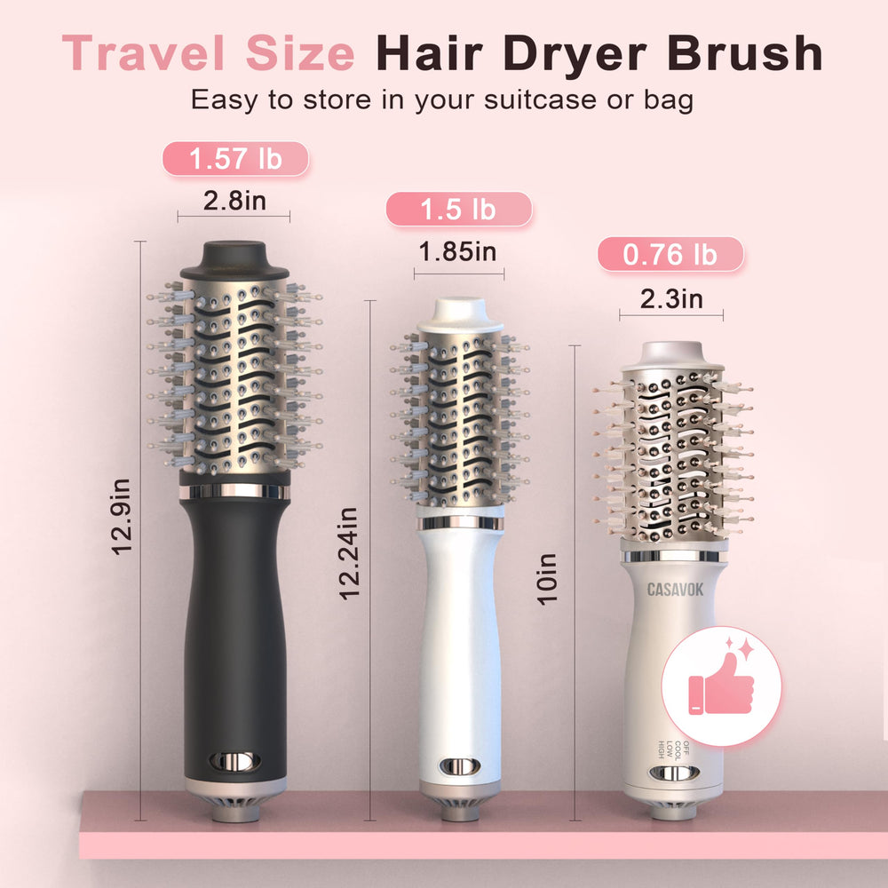 Casavok recubrimiento cerámico y iones negativos para menos frizz y más brillo.