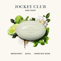 Caswell-Massey Jockey Club, textura suave que cuida la piel diariamente.