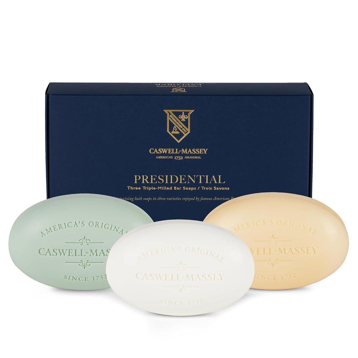 Caswell-Massey Número Seis barra jabón, aroma cítrico para un despertar en la ducha.
