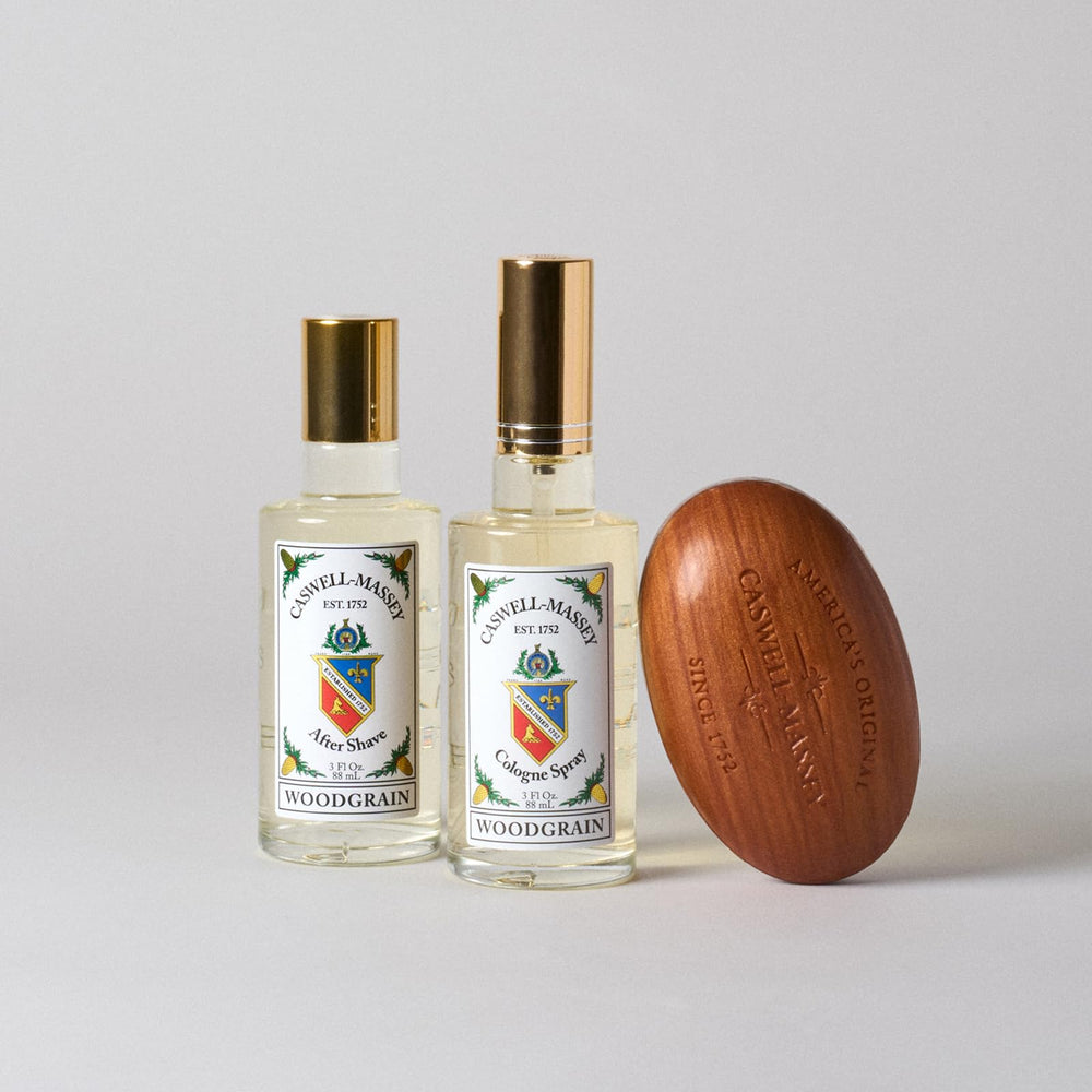 Caswell-Massey Woodgrain Sandalwood fragancia duradera: aroma persistente después de la ducha.