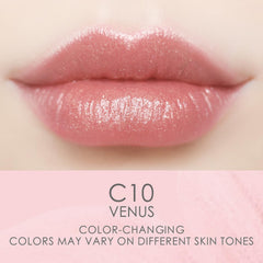 Catkin Balsamo labial, brillo glitter rosa para uso diario.