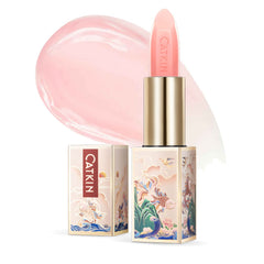 Catkin Balsamo labios color-cambio con tono rosa natural y brillo suave.