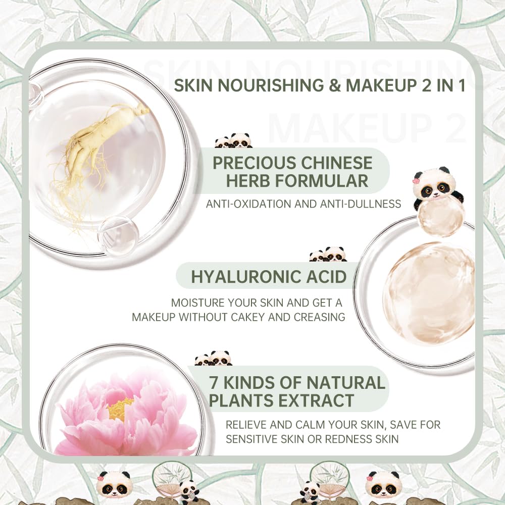 Catkin Panda Land waterproof finish helps makeup stay put outdoors.