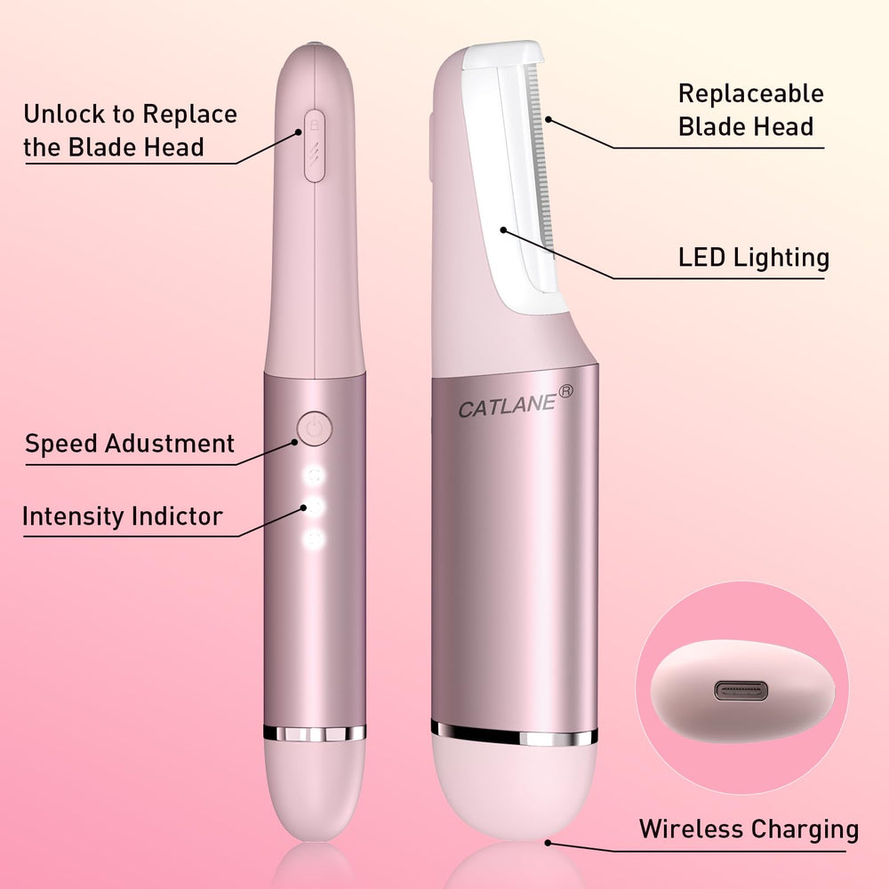 CATLANE Dermaplane acabado rosa Charm; color elegante para la rutina.