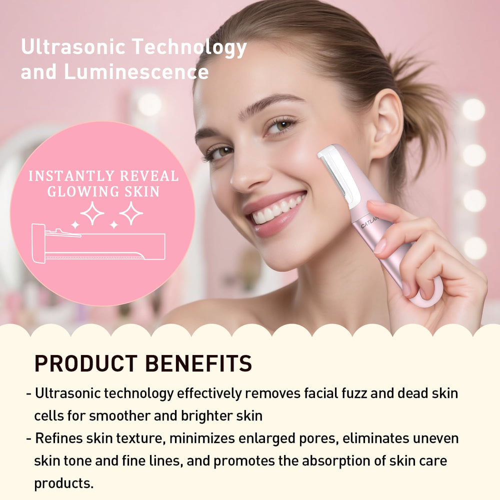 CATLANE Dermaplane tecnología sónica; exfoliación suave y mejora la absorción de productos.