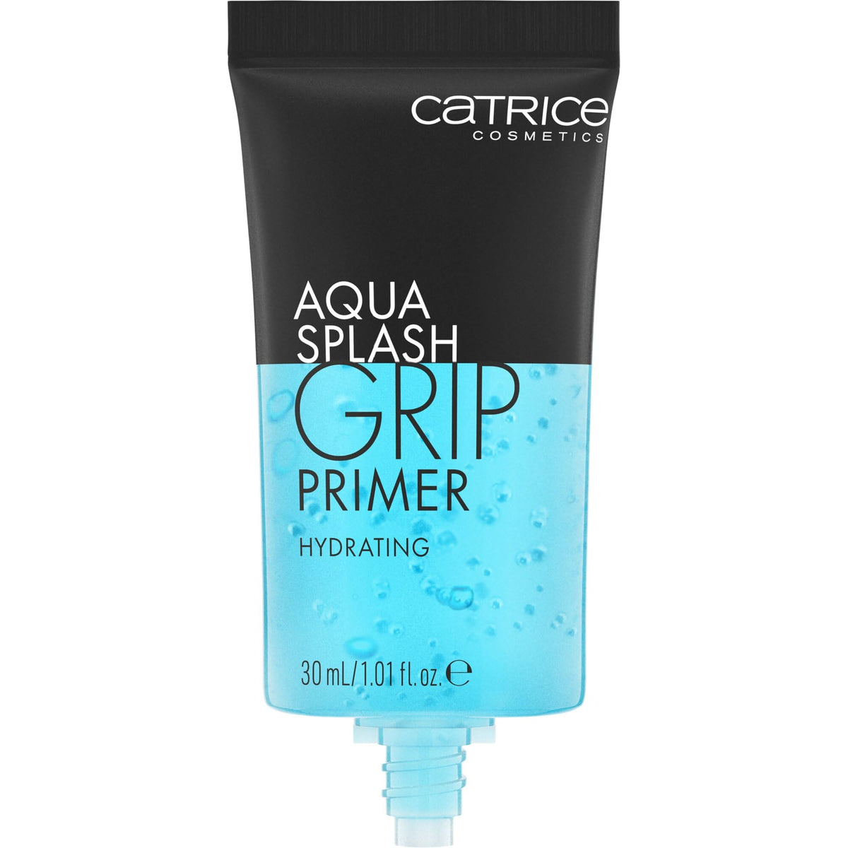 Catrice Aqua Splash Grip Primer muestra textura gel transparente para sensación fresca