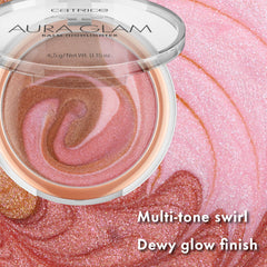Aura Glam Highlighter Balm aplicación cremosa para control del glow