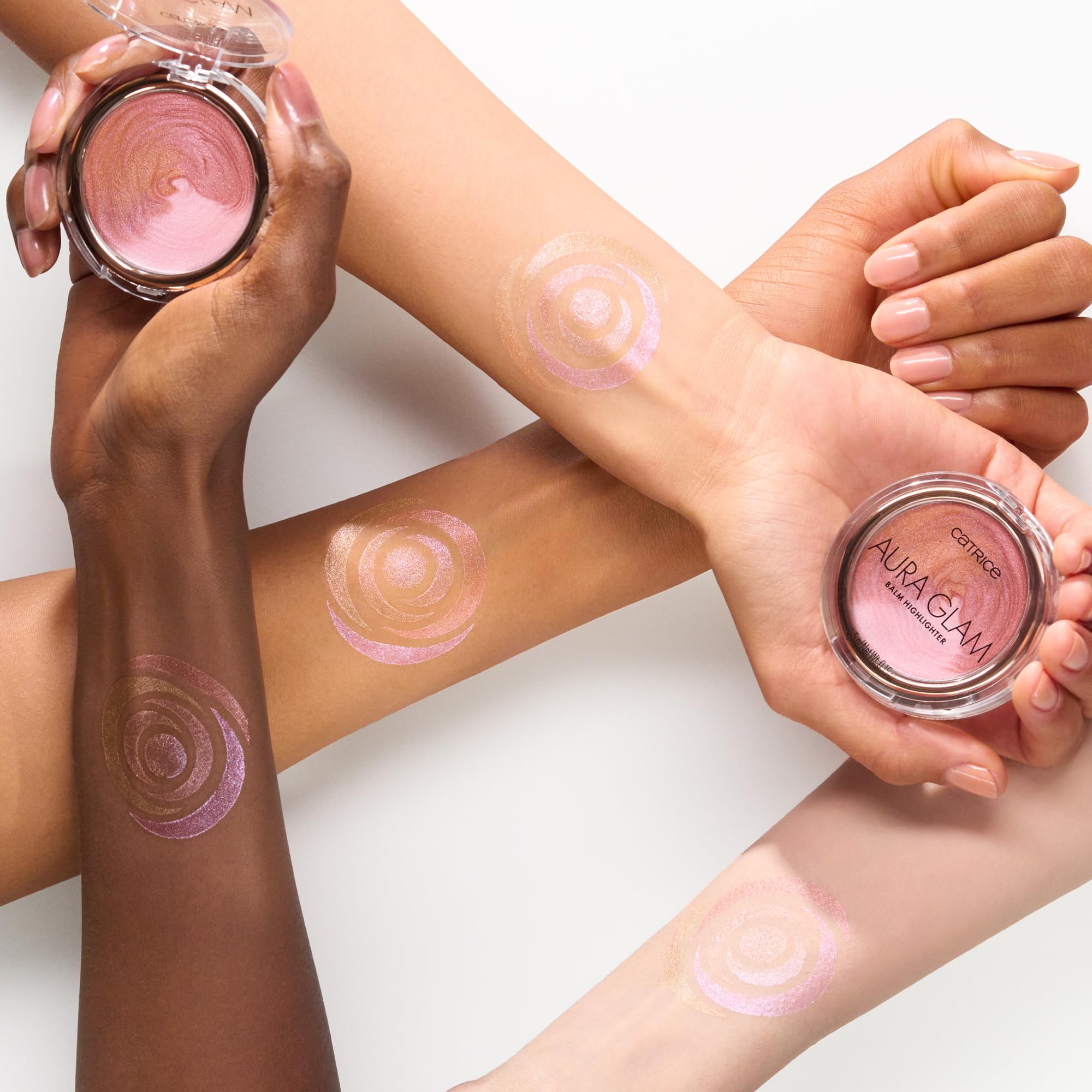 Aura Glam Highlighter Balm brillo sedoso sin aspecto polvo