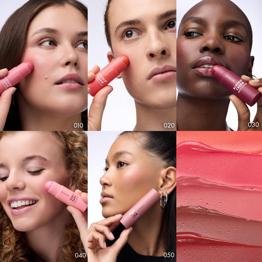 Catrice Blushin' Charm Multistick hecho en Italia libre de crueldad animal.