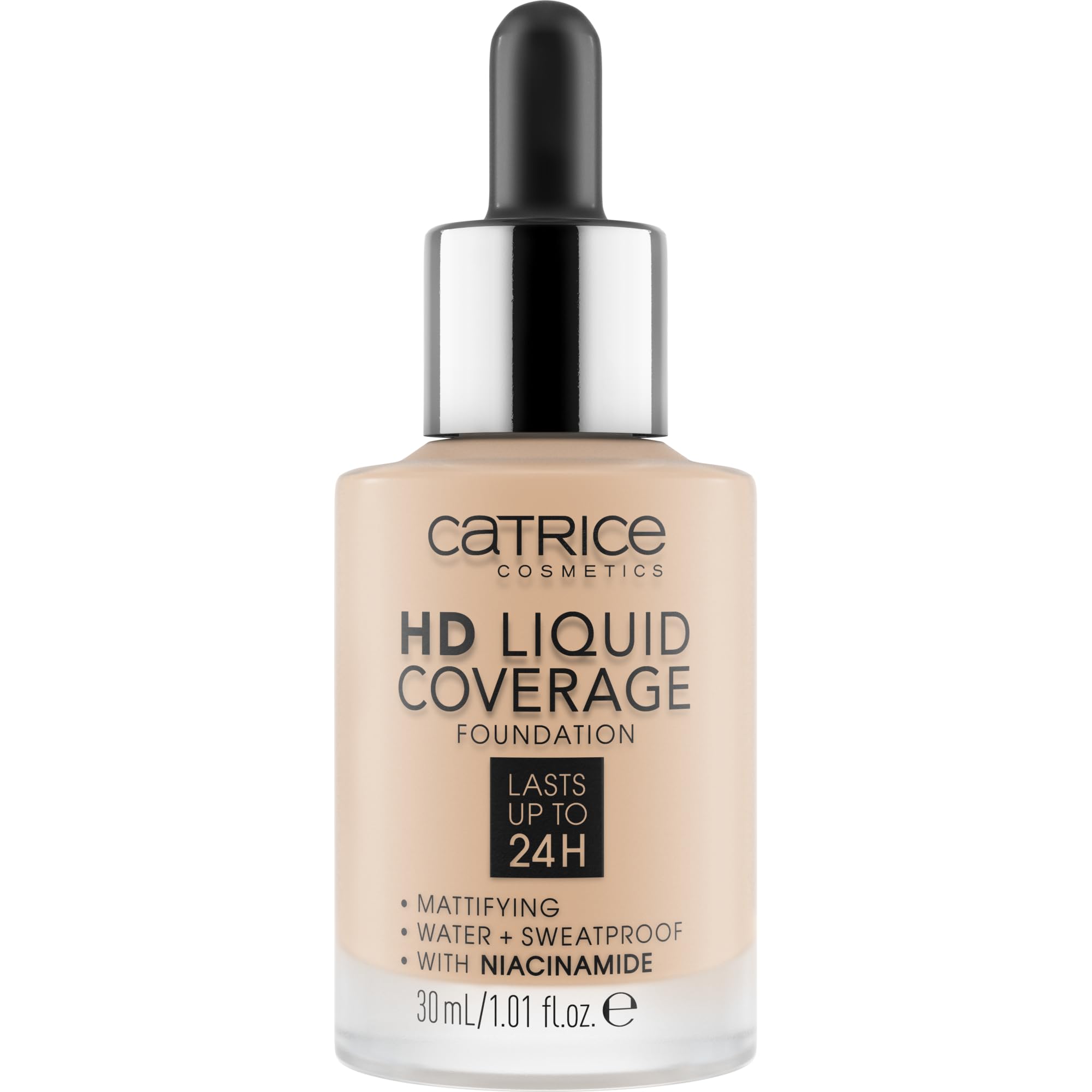 Catrice HD Liquid Coverage muestra textura ligera para acabado uniforme
