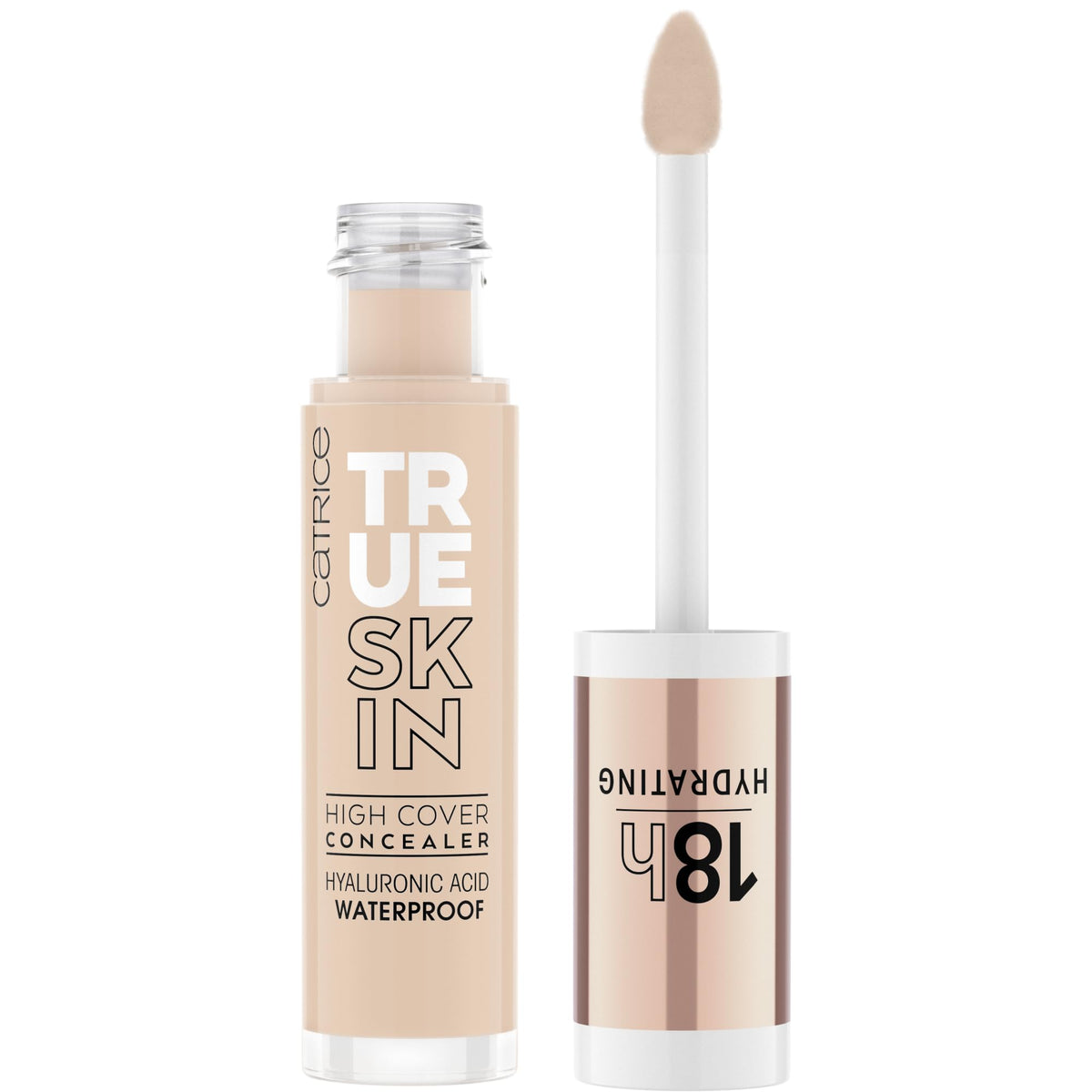 Catrice True Skin High Cover Concealer muestra alta cobertura para aplicación suave