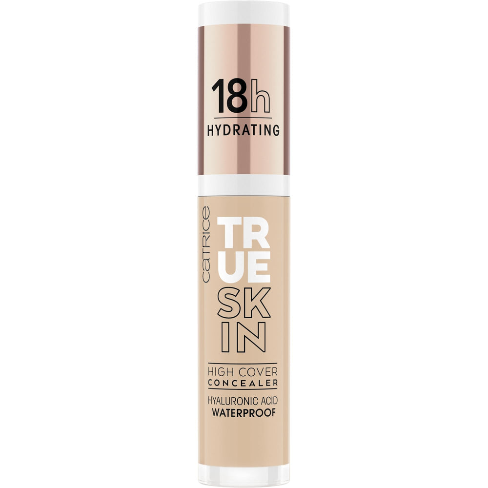 Catrice Corrector de alta cobertura 020 Beige cálido, textura mate ligera para acabado suave.