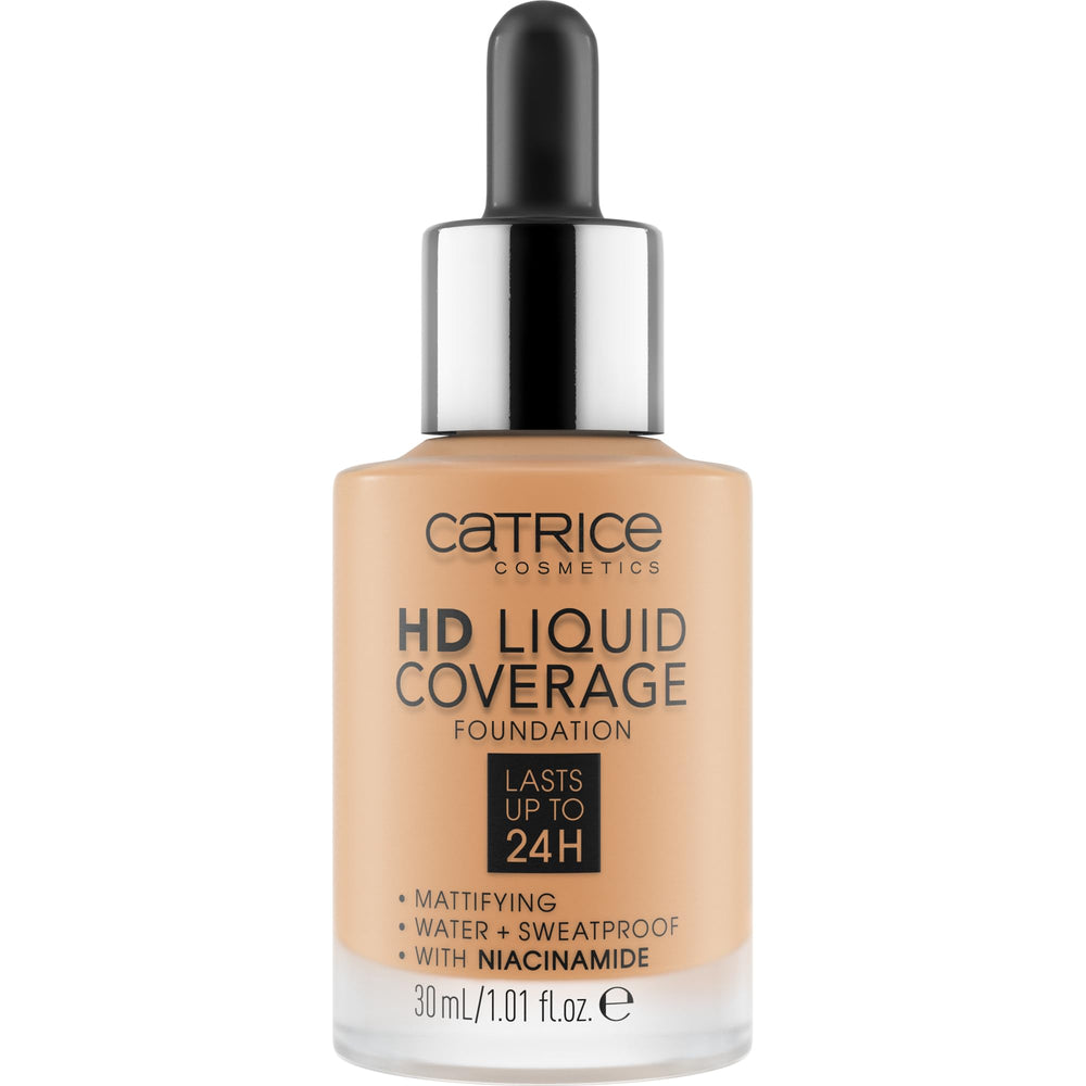 Catrice HD Liquid Coverage muestra textura mate para un acabado suave