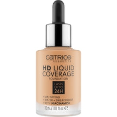 Catrice HD Liquid Coverage muestra textura mate para un acabado suave