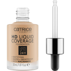 Catrice HD Liquid Coverage con gota para control de cobertura.