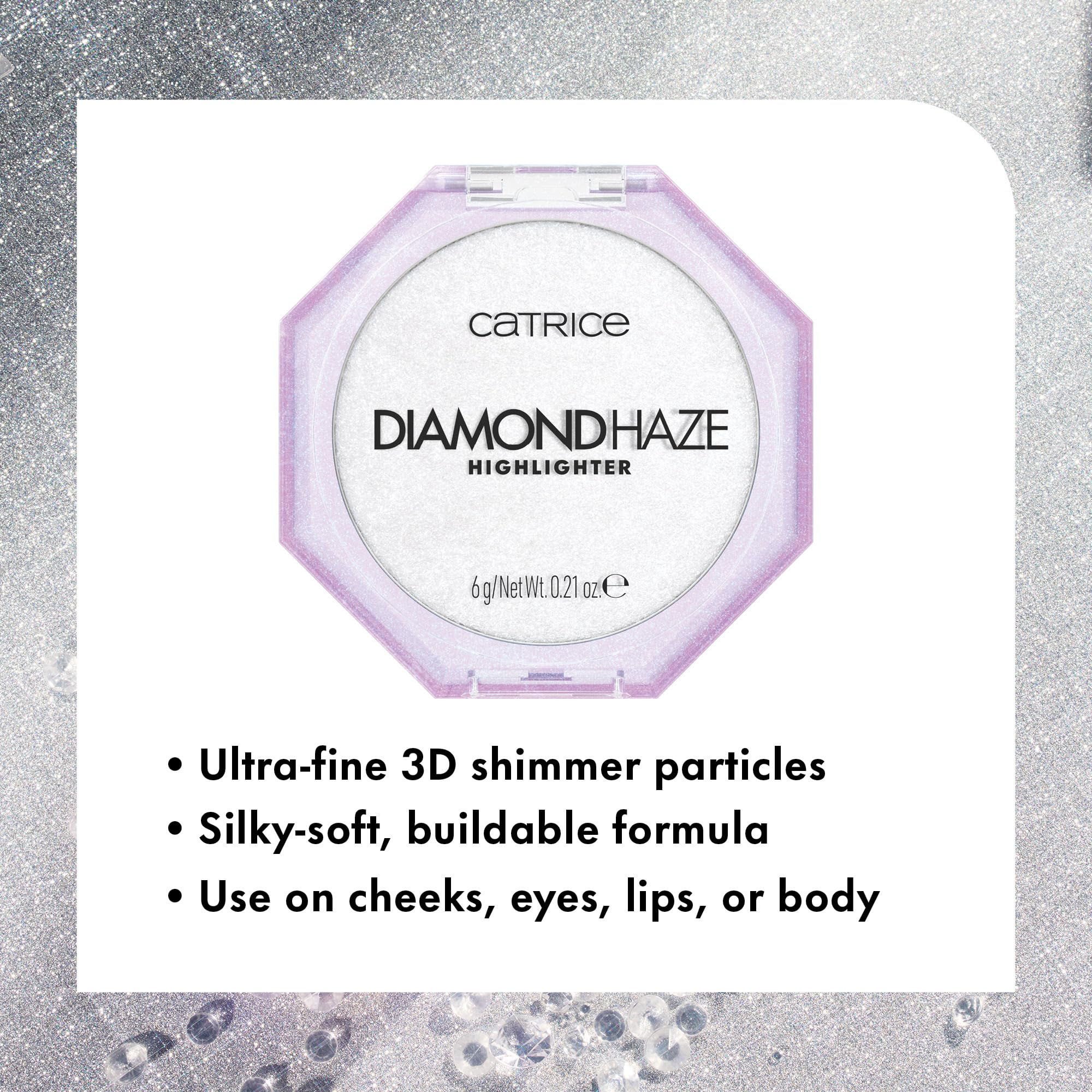 Catrice Diamond Haze realza labios con brillo sutil y sedoso.