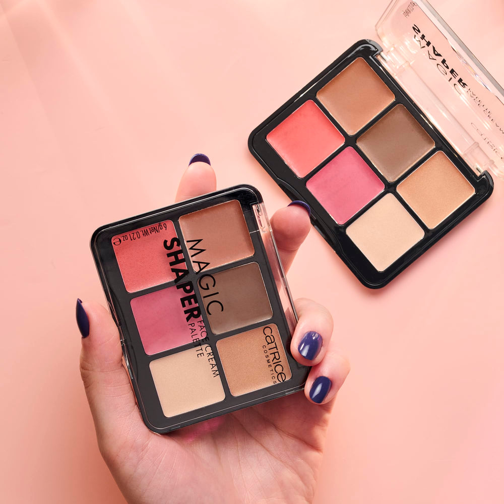Catrice Paleta crema facial modeladora acabado suave sin fragancias para piel sensible.