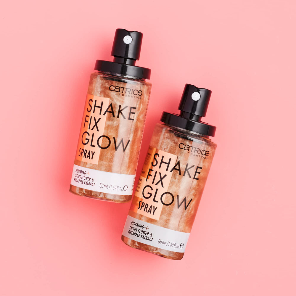 Catrice Shake Fix Glow Spray etiqueta vegana y libre de crueldad