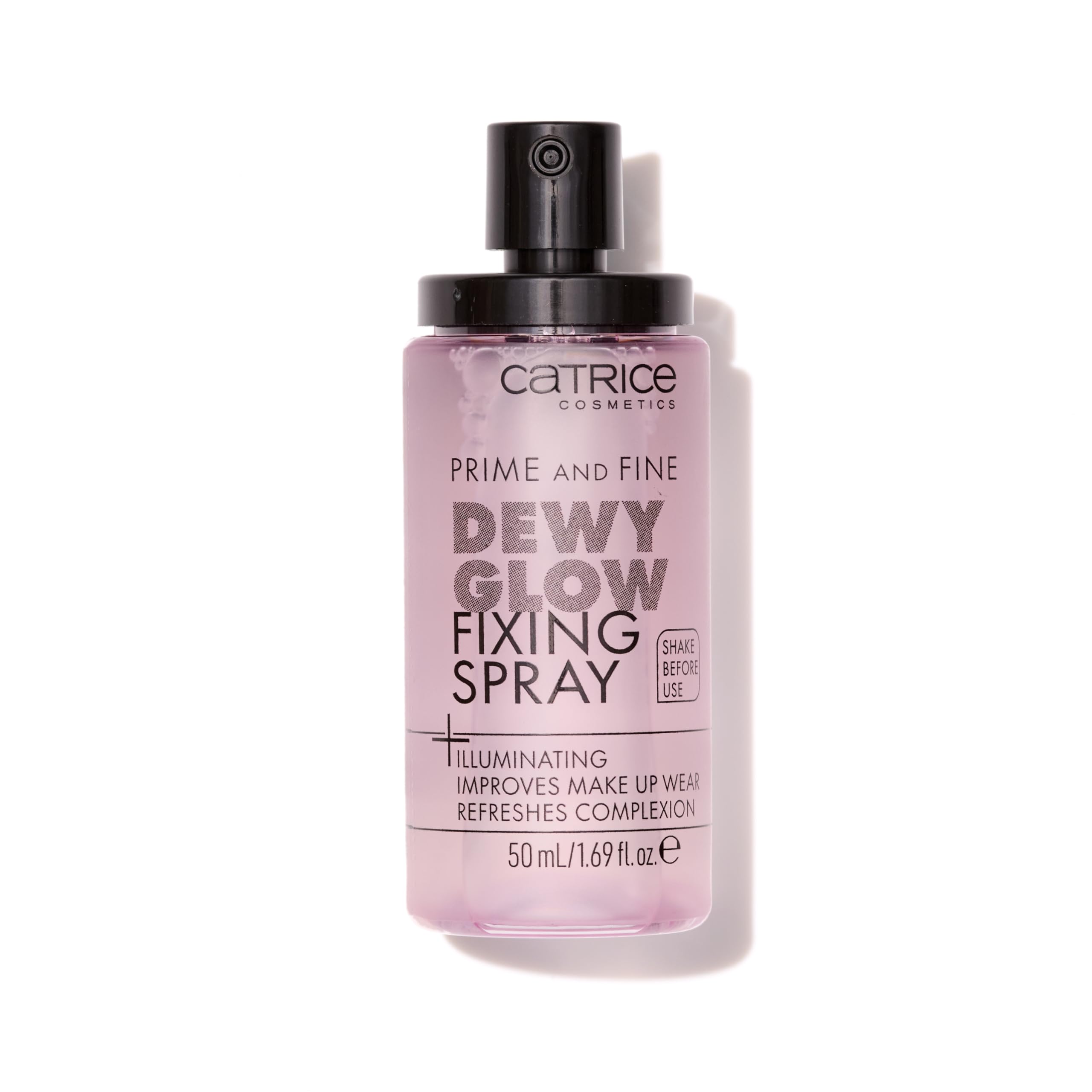 Spray iluminador de Catrice Prime & Fine para brillo natural en la piel