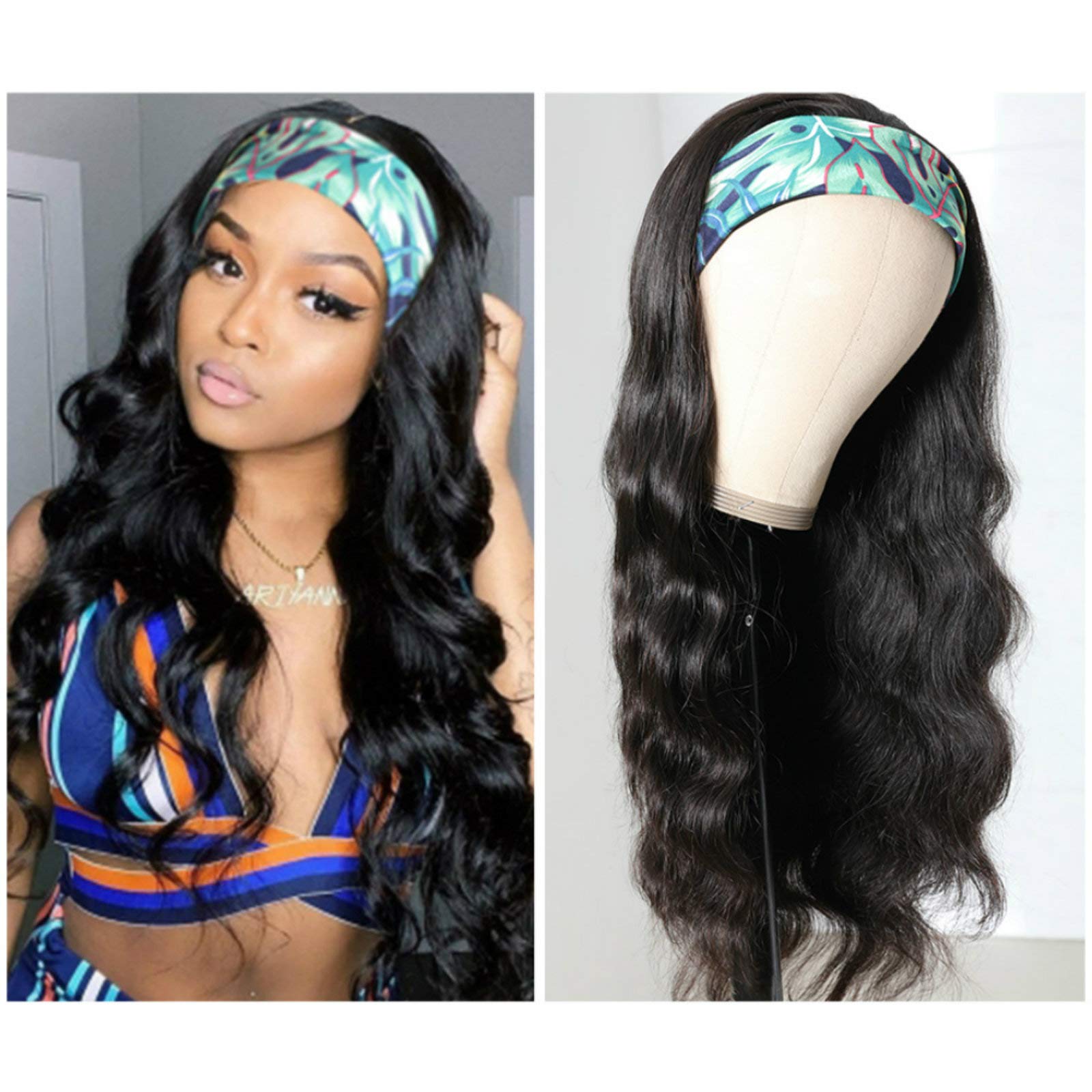 Catti Headband Wig con rizo cuerpo, look diario natural y versátil.
