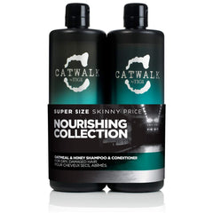 catwalk tigi champú avena y miel, botella, cuidado suave para cabello dañado y color.