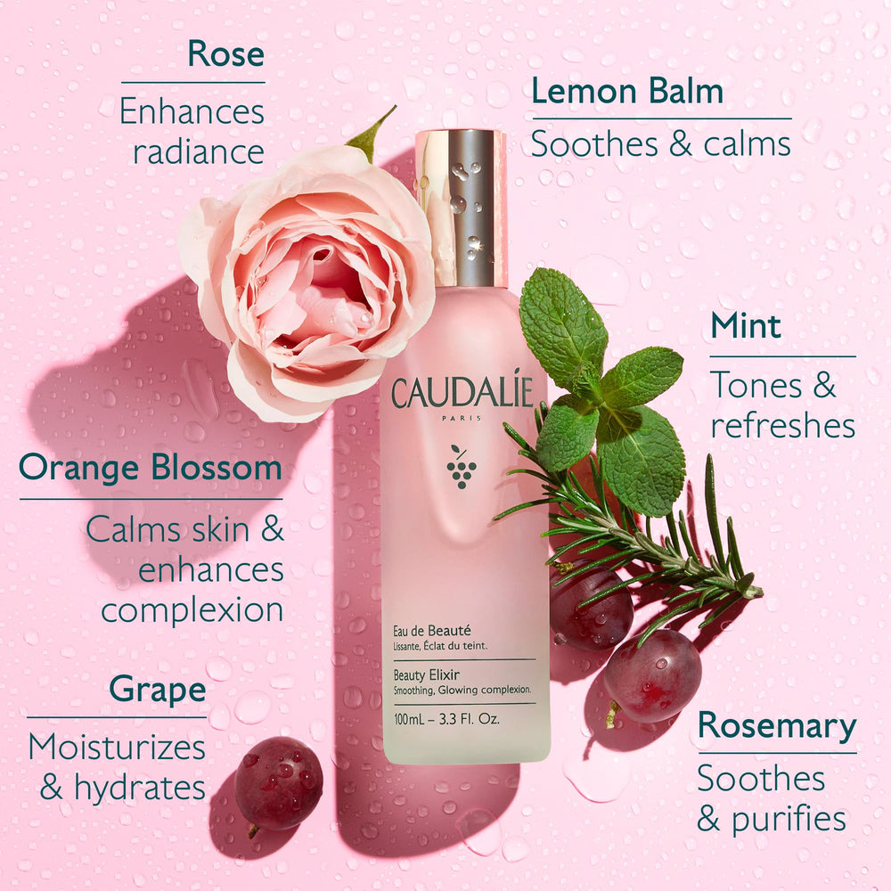 Caudalie Elixir de Belleza, aprieta poros al instante, piel más definida.