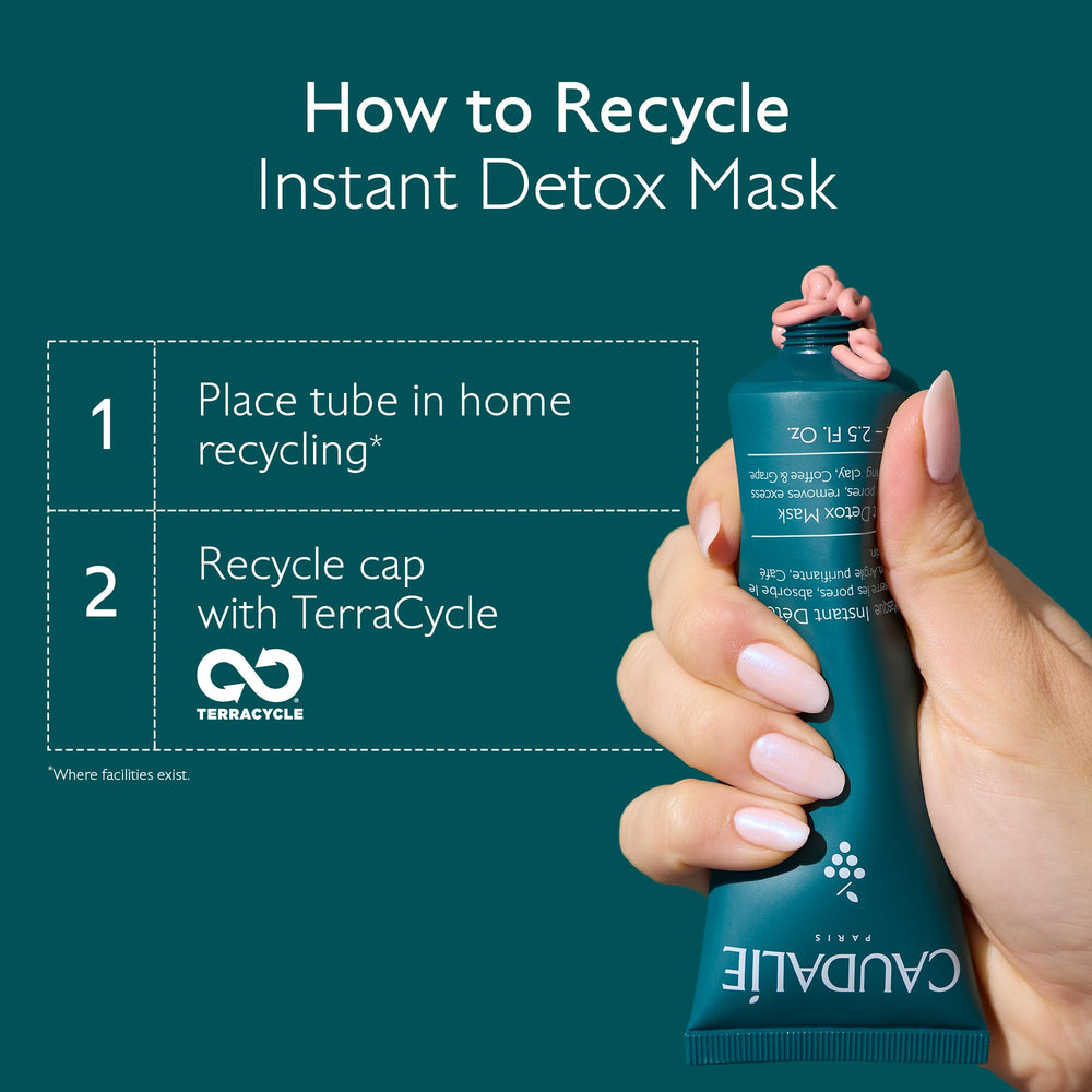 Caudalie Instant Detox Mask piel luminosa tras enjuague suave