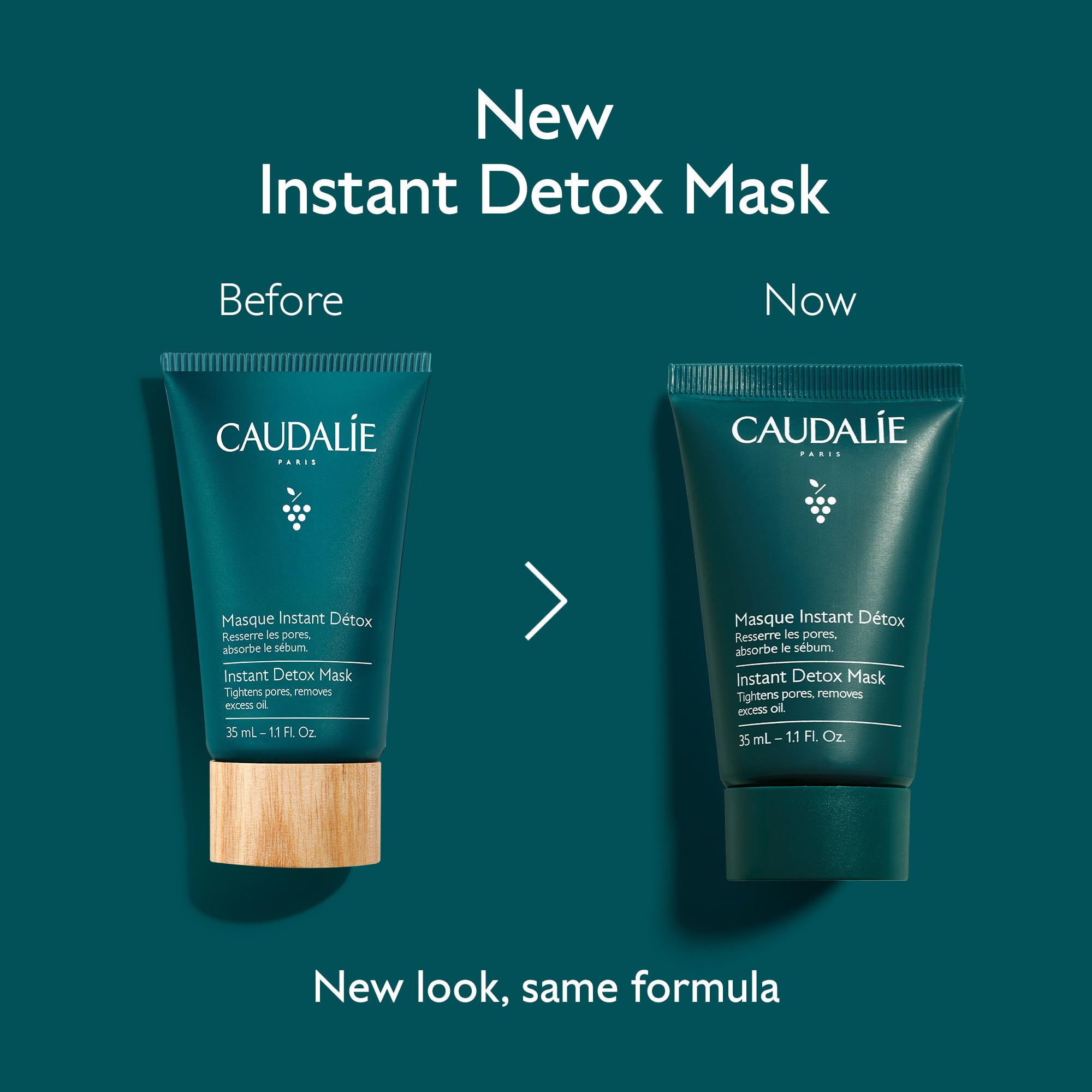 Caudalie Mascarilla Desintoxicación: extracto de uva aporta antioxidantes.
