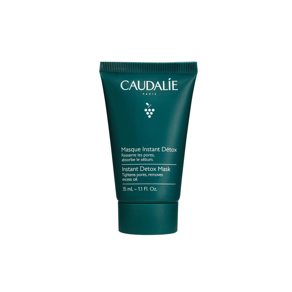 Caudalie Mascarilla Desintoxicación: poros visibles purificados para piel más clara.