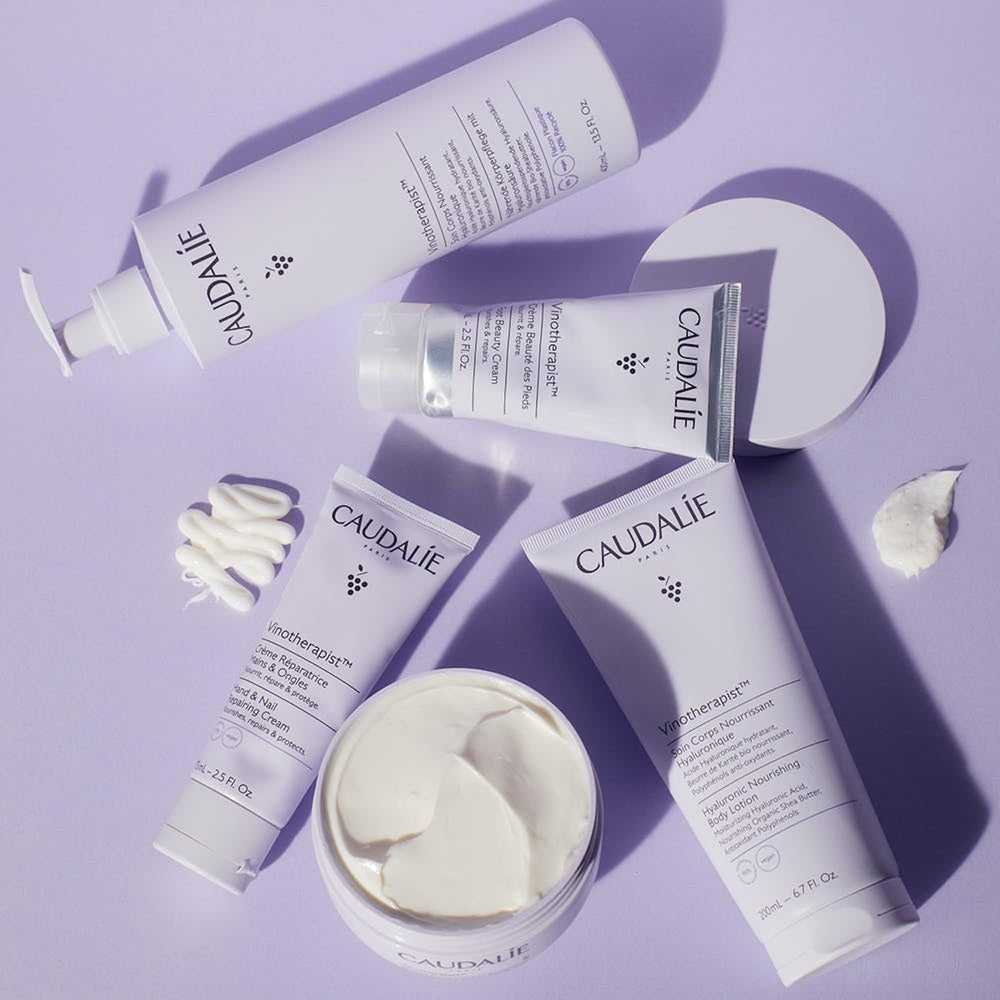 Piel Radiante tras el uso de la Loción Corporal Nutritiva Caudalie.