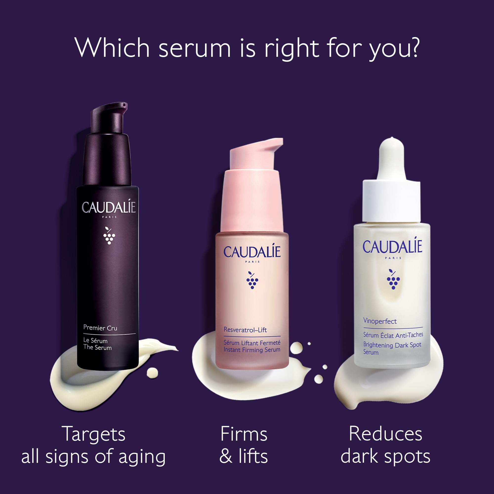 Caudalie Premier Cru Suero con piel radiante tras aplicación regular.