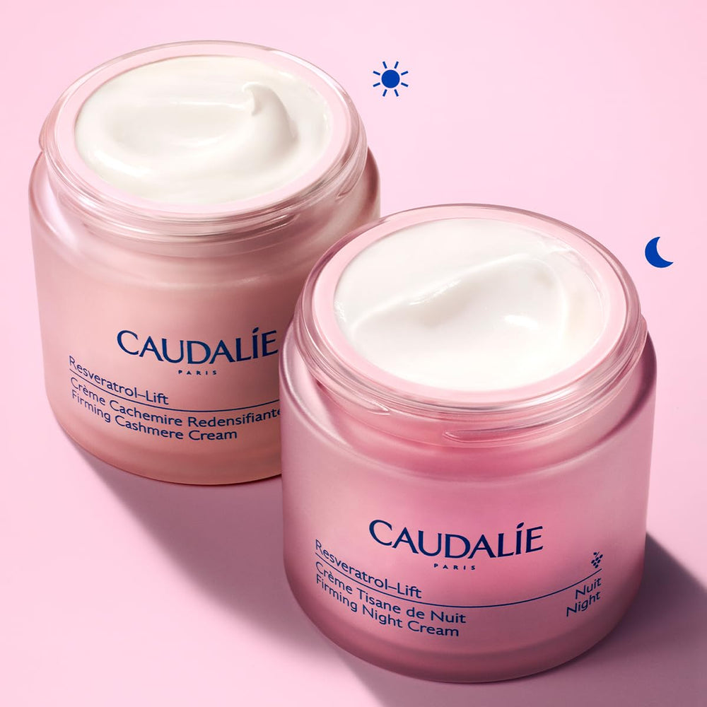 Caudalie Resveratrol-Lift aplicación en rostro y cuello para redefinir contornos.