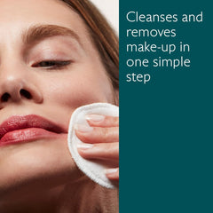 Caudalie Vinoclean Eau Micellaire tampon coton pour démaquillage en douceur.
