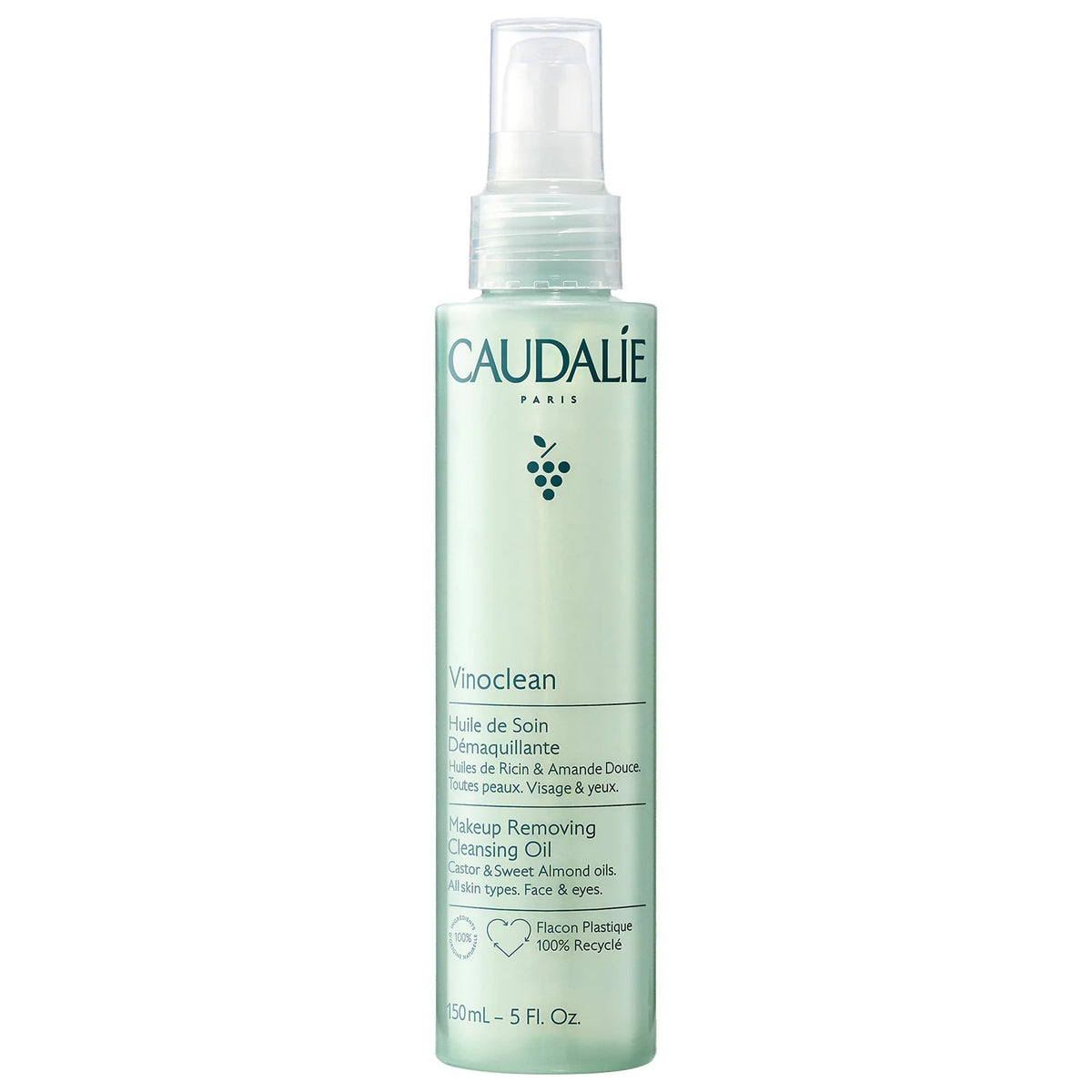 Caudalie Vinoclean huile démaquillante—démaquillage efficace sans coton et douceur.