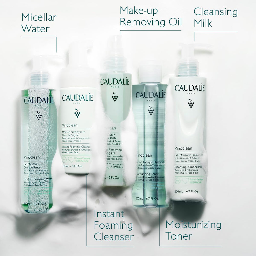 Mezcla 2-en-1 de Caudalie Vinoclean con exfoliante para exfoliación suave